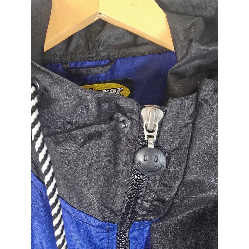 Vintage Joe Boxer Anorak Windbreaker Jacket Mens XL Colorblock Blue Green Y2K - Picture 8 of 10